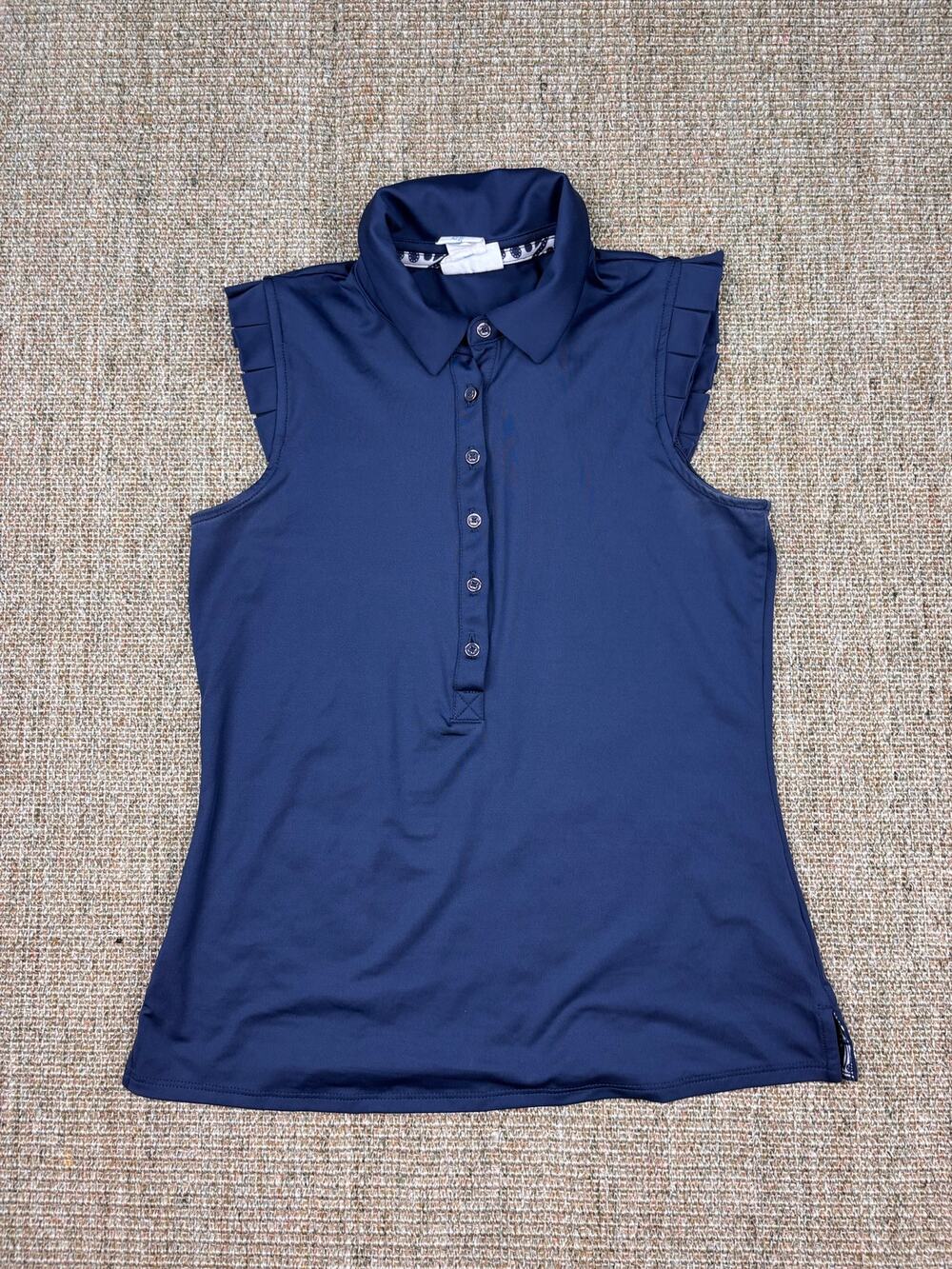 🎾 Sigrid Olsen Golf & Tennis Sleeveless Polo | Size XS | Navy